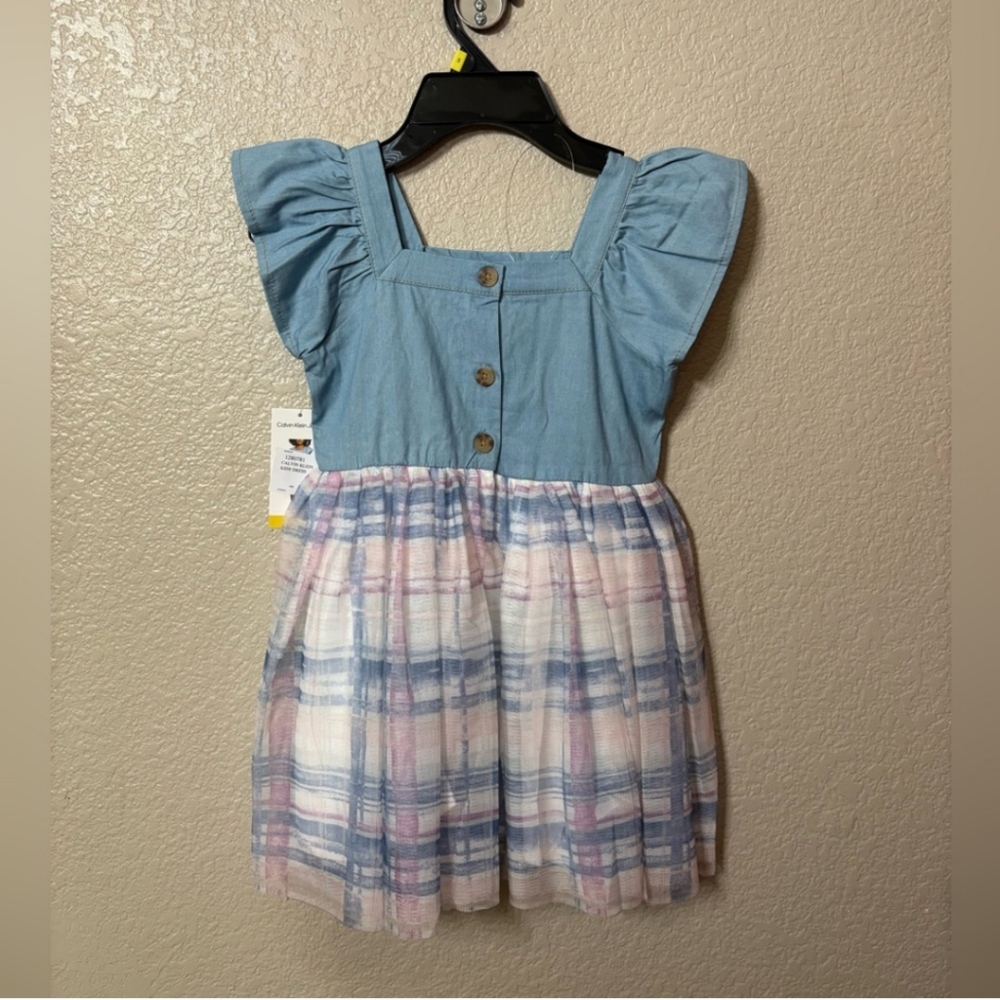 New! Calvin Klein Dress Size 7 girls kids toddler Fast shipping Holidays NWT NIB - Picture 7 of 8